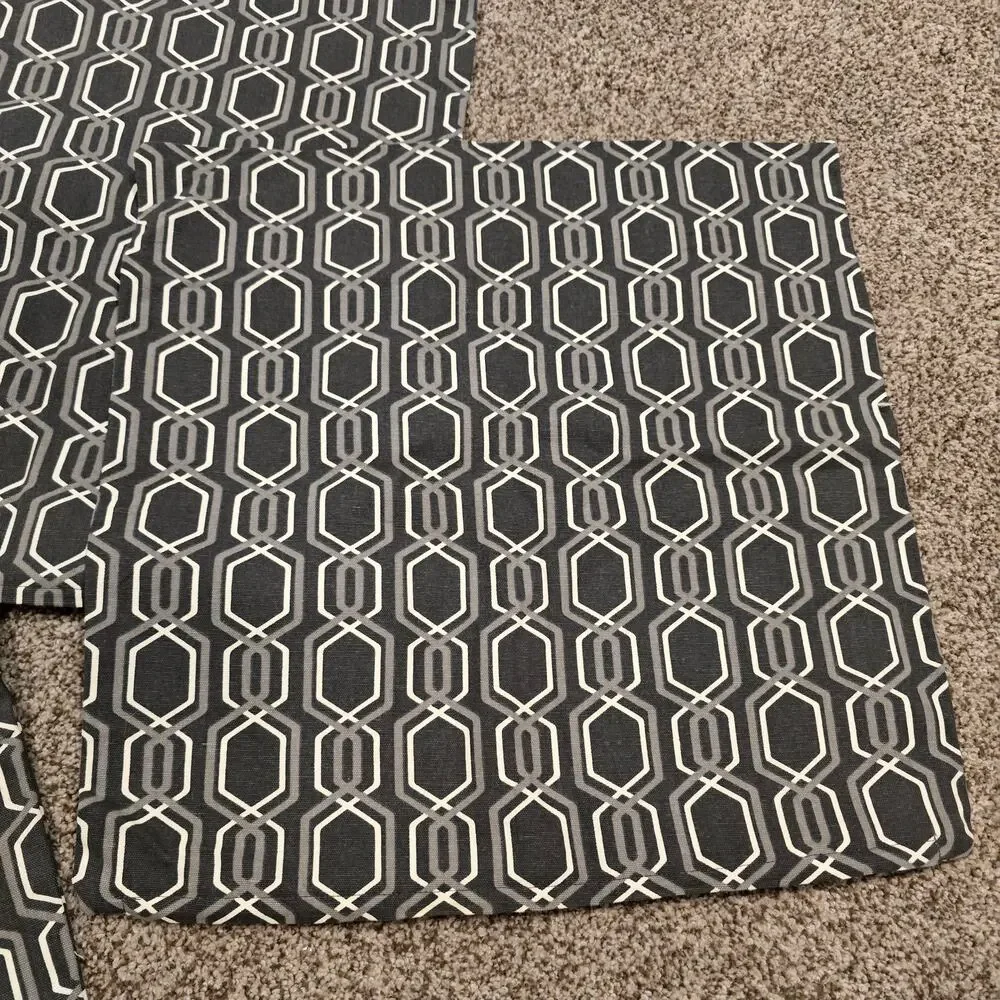 Bundle of 3 - IKEA Gray Patterned JATTEPOPPEL 20x20